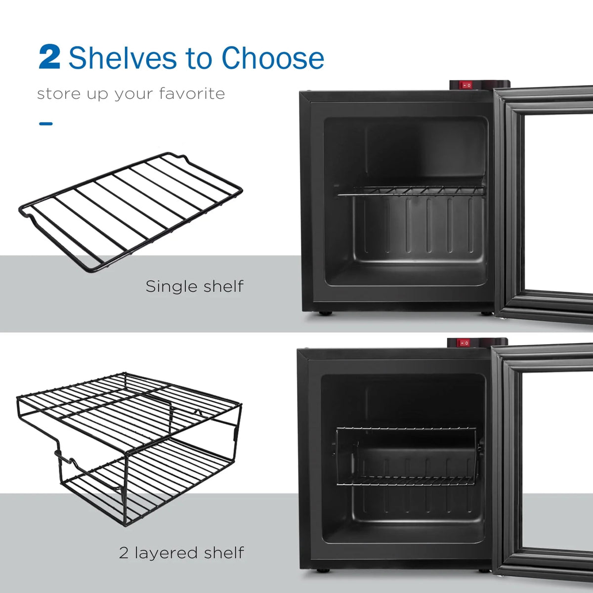1.1 Cu Ft Countertop Glass Door Freezer F79513