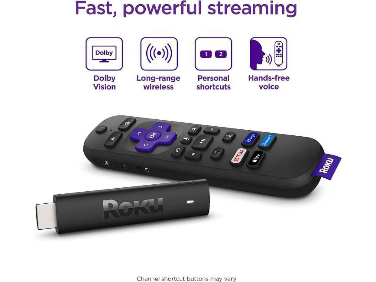 Black 4K+ Streaming Stick with Voice Remote Z603
