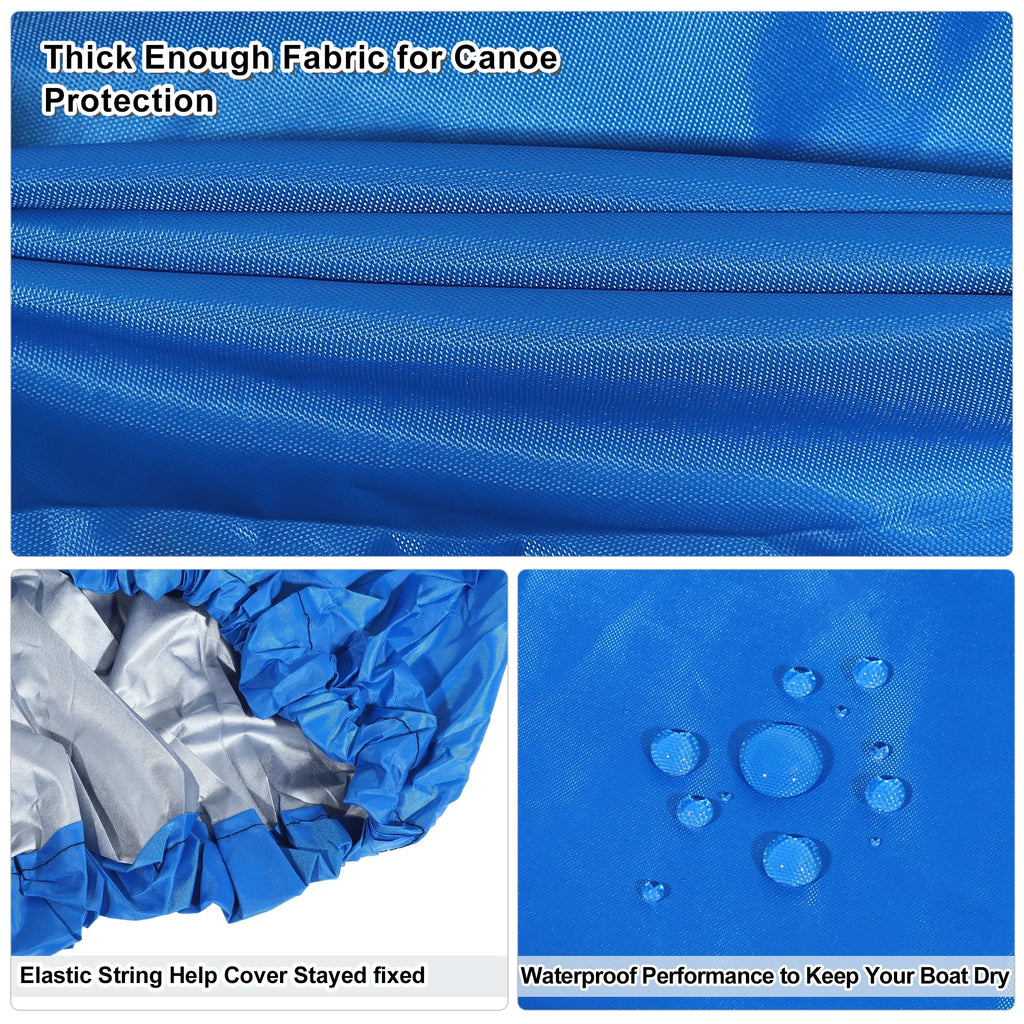 Blue Waterproof Kayak Cover 10.8-12.2ft T361690