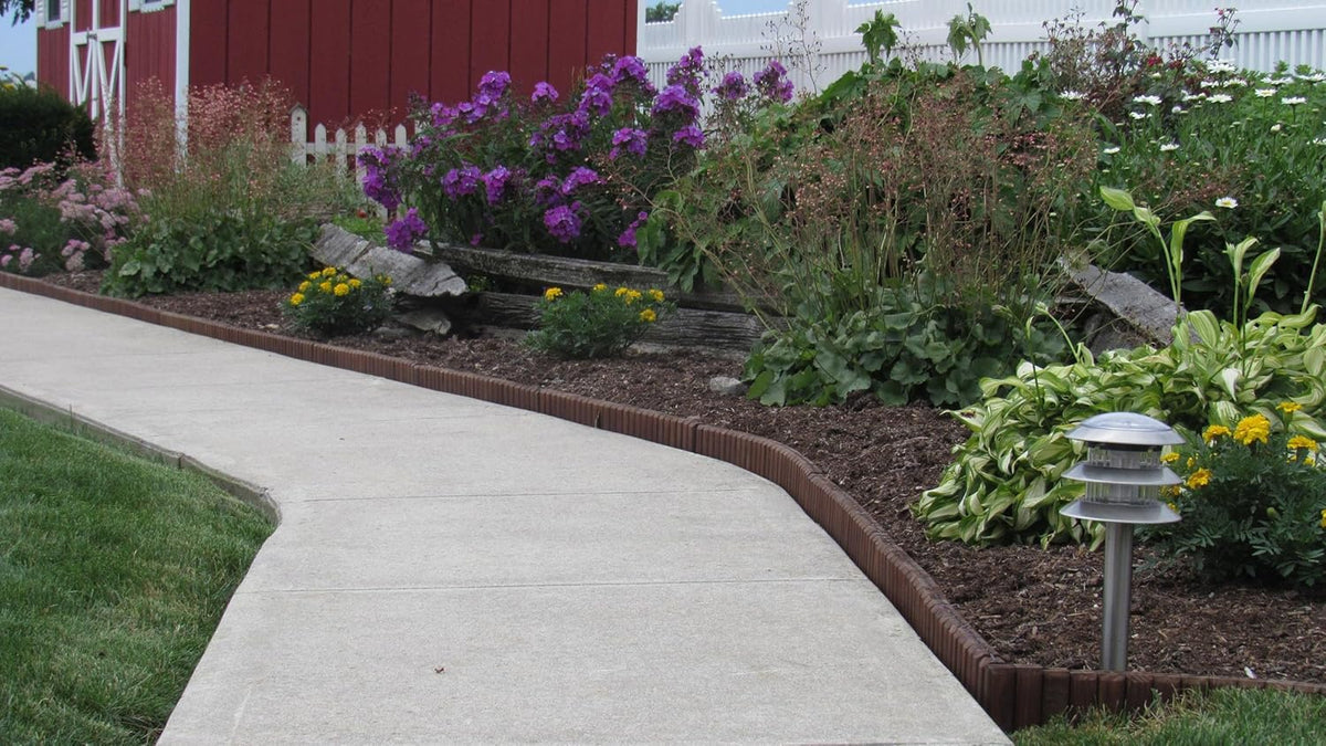 Brown Natural Lawn & Landscape Border Edging 8-Pack Q9933