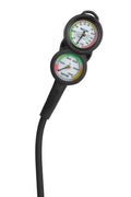 Black/Red Console Pressure Gauge & Depth Gauge W9131