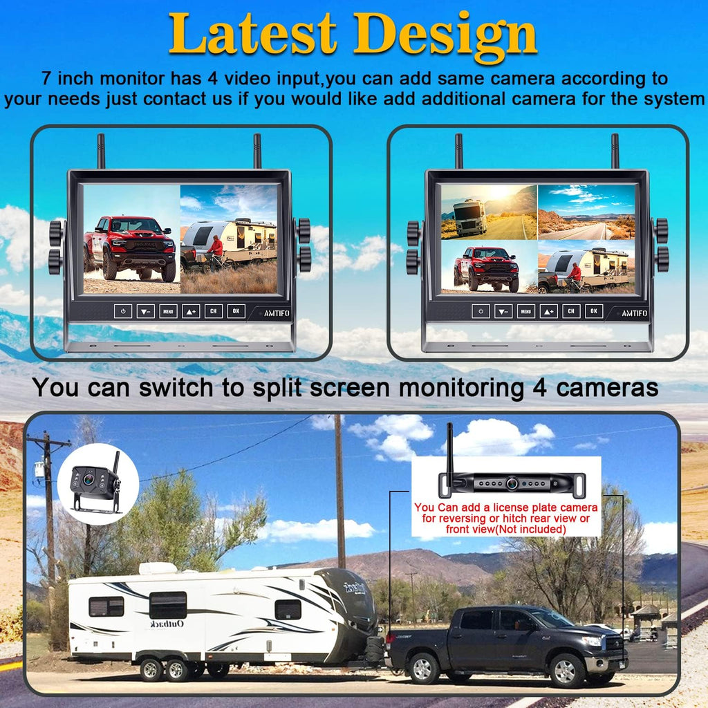 Wireless Backup Camera with 7 Inch Monitor L56876