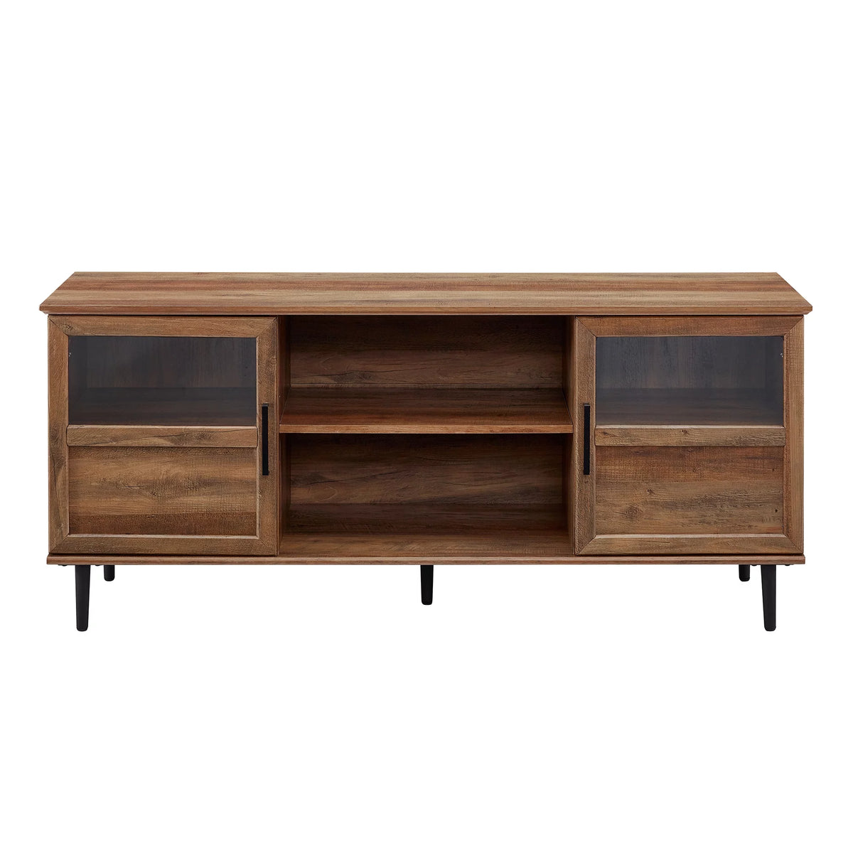 Transitional TV Stand for TVs up to 64" Reclaimed Barnwood F8987