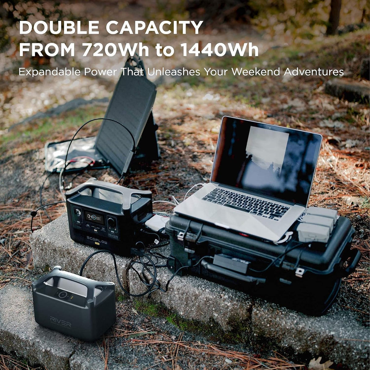 Portable Power Station 720Wh with Extra Battery Q79605