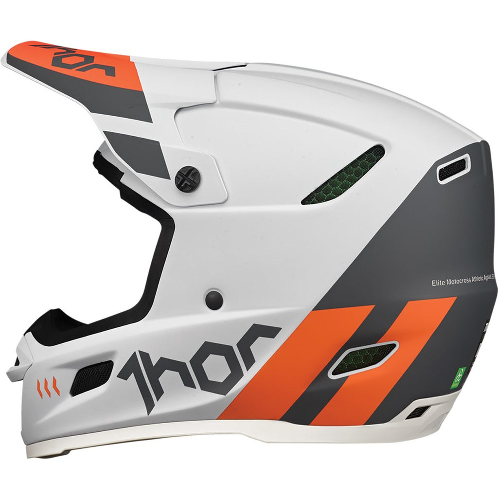Offroad Motocross Dirt Bike Helmet - Gray/Orange - X-Small A59676