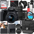 DSLR Camera Bundle with 18-55mm + 75-300mm Zoom Lens + 128GB Card + Case + Tripod O6778