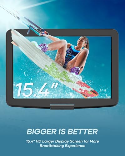 17.9" Portable DVD/CD Player with 15.4" Swivel Screen P974