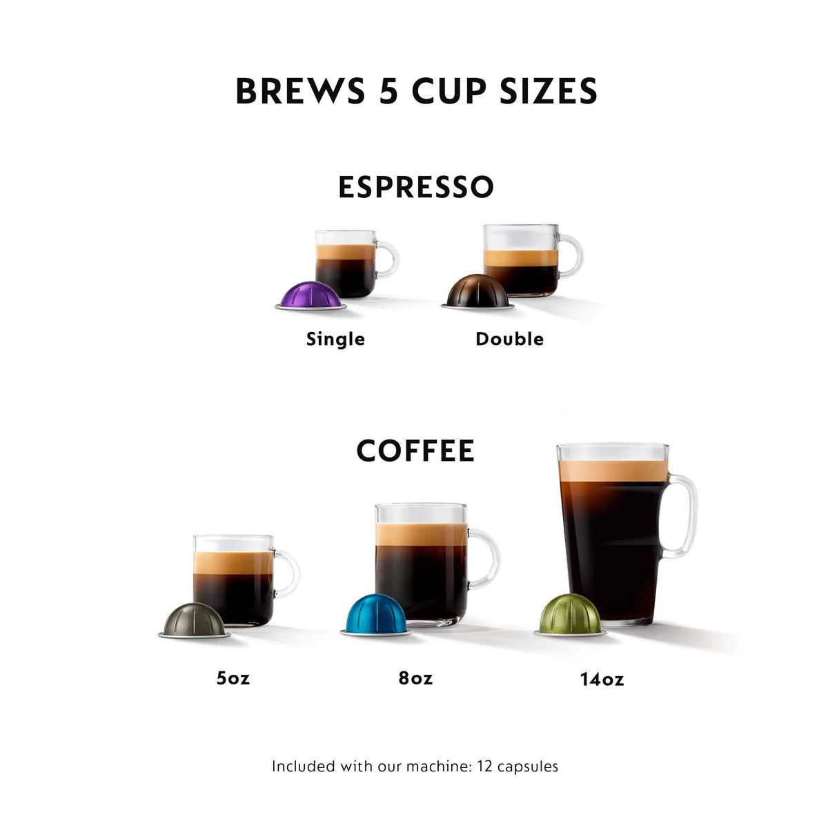 Ink Black Coffee and Espresso Machine with Milk Frother J919
