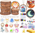 Unfinished Wooden Ornaments 30 Pcs N80975