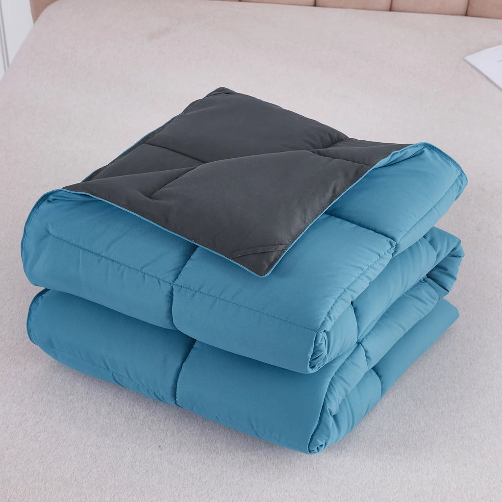 2pc Soft Premium Comforter Set Twin Turquoise W120182