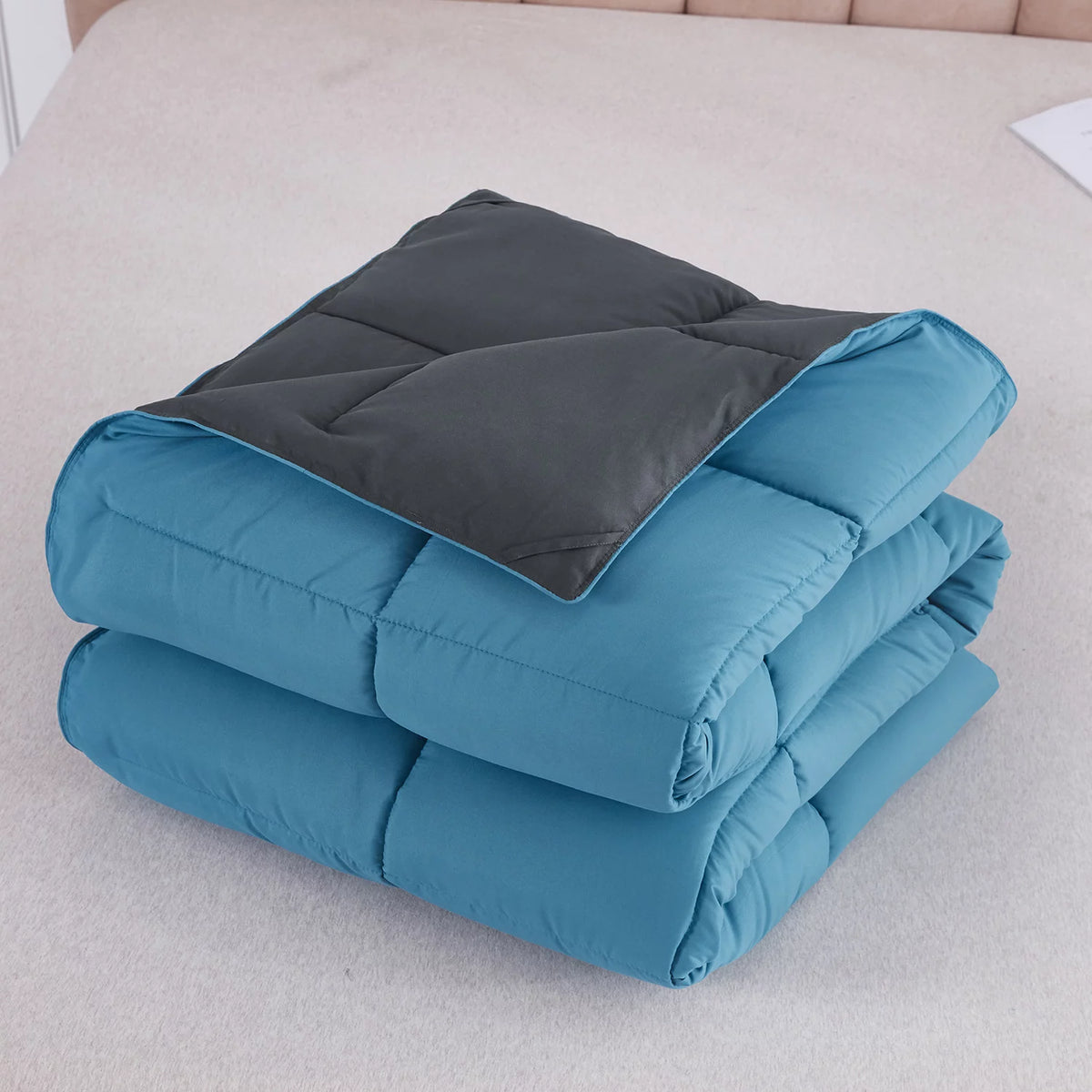 2pc Soft Premium Comforter Set Twin Turquoise W120182