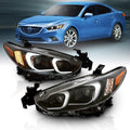 Black Projector Headlights with Glow Bar (Pair) U221312