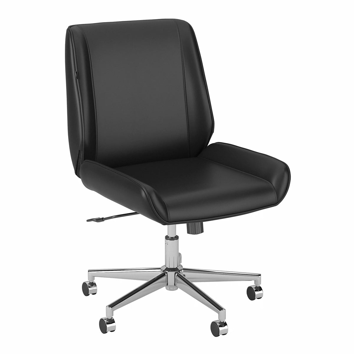 Black Leather Office Chair P834