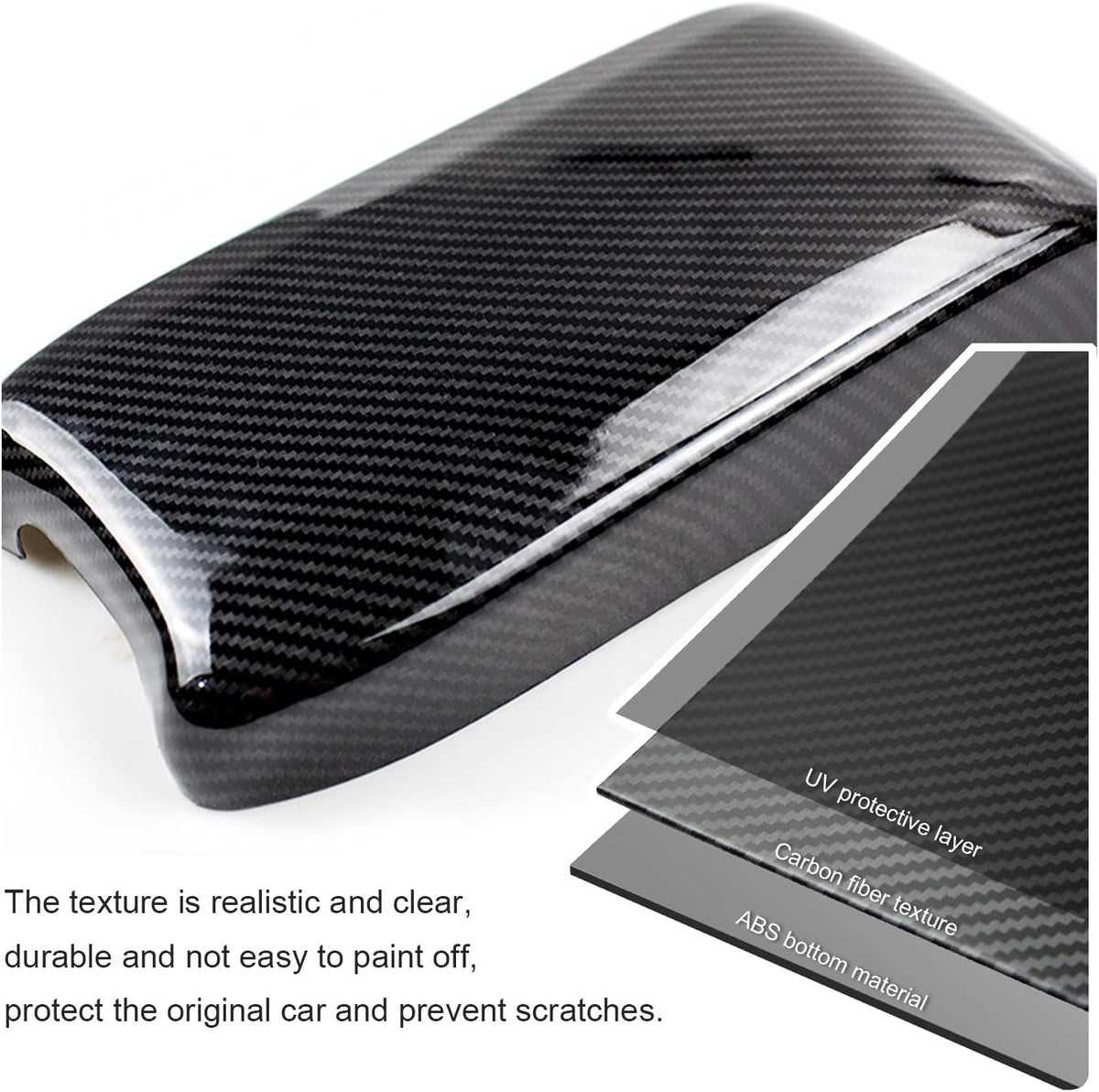 Carbon Fiber Car Armrest Cover Pack of 2 P841911