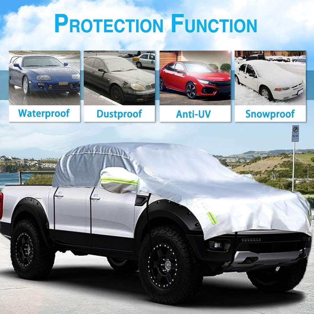Half Car Cover 210D Oxford Fabric R342