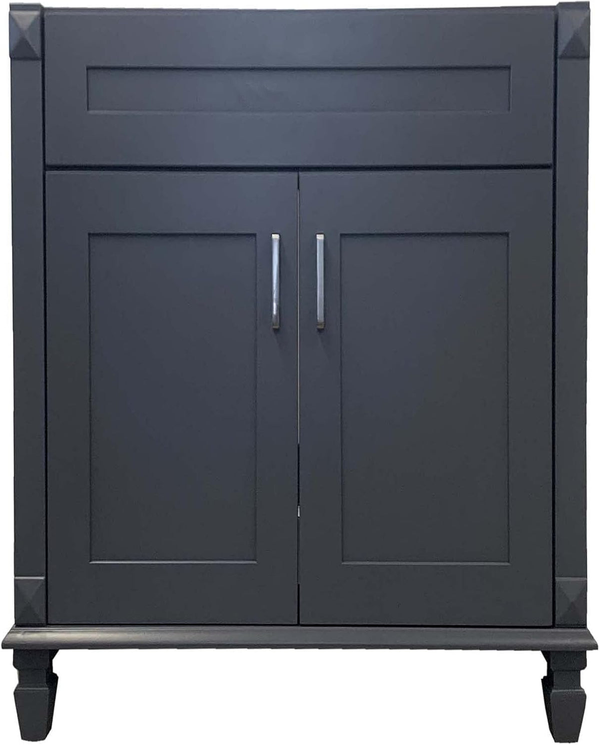 New Grey Shaker Single-Sink Bathroom Vanity Base Cabinet S9668