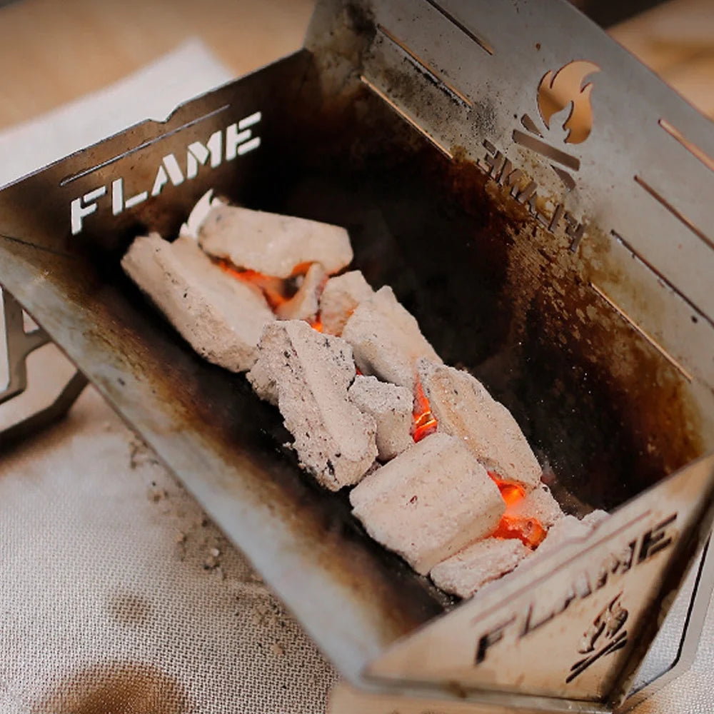 Camping Detachable Portable Stainless Steel Furnace I3277