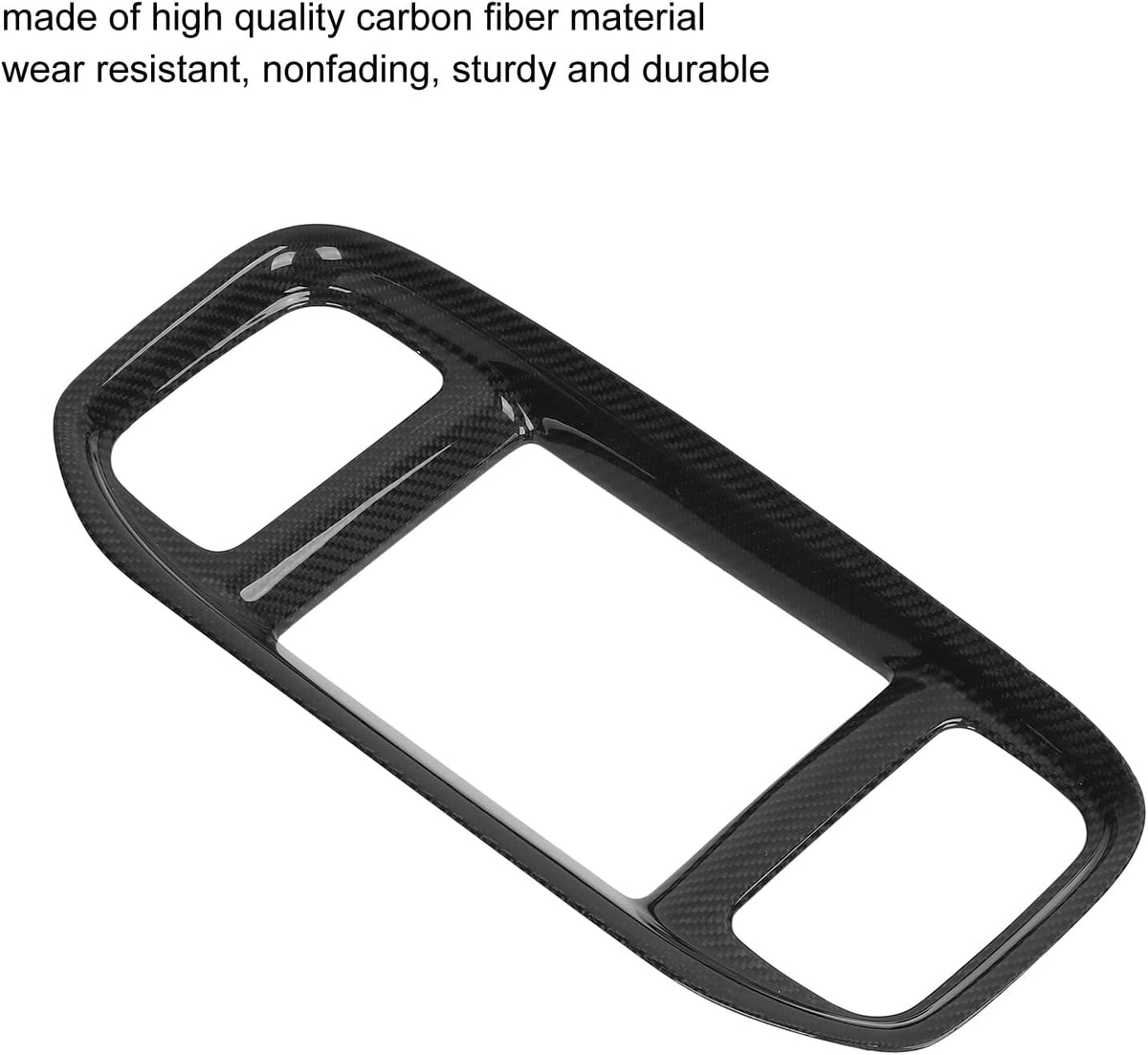 Gloss Black Carbon Fiber Car Stereo Radio Fascia Frame B580845