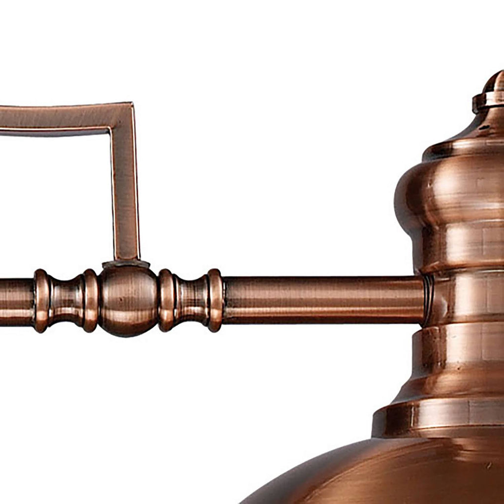 3-Light Billiard Island Light in Antique Copper D1739