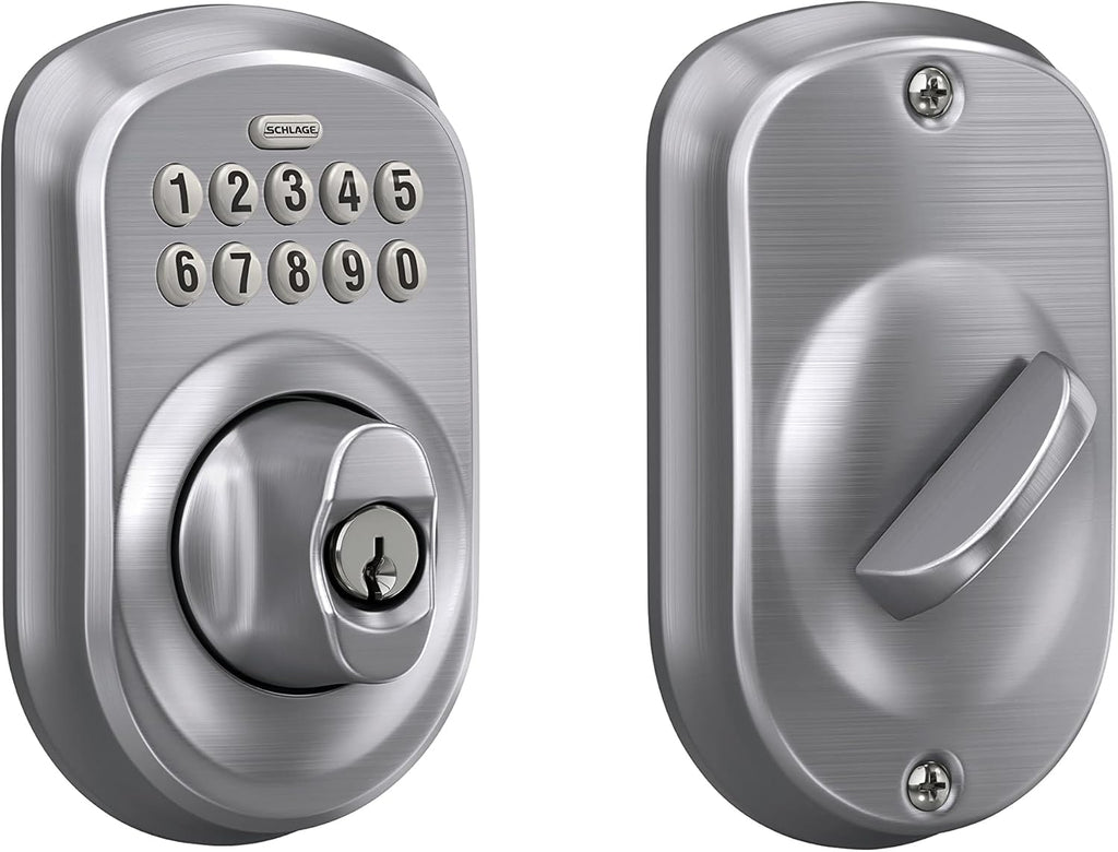 Keypad Deadbolt Electronic Keyless Entry Lock Bright Brass Q13807
