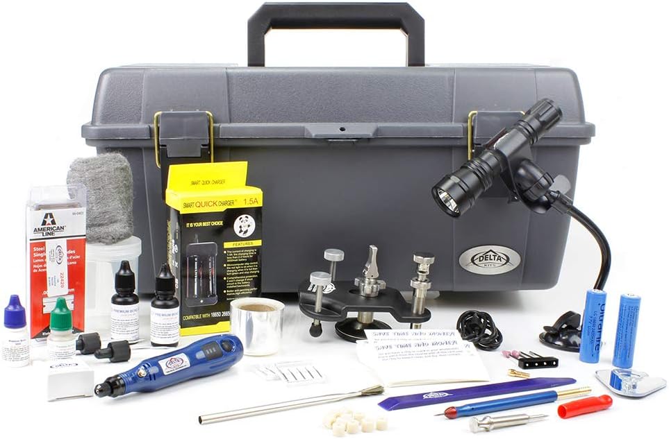 Windshield Repair Kit with Bridge and Stainless Steel Injector W18451
