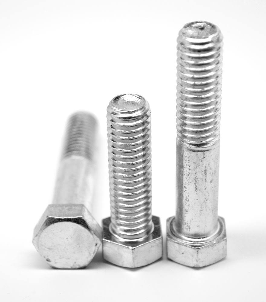 7/8x22-14 x 7x22 Fine Thread Grade 5 Hex Cap Screw - USA Medium Carbon Steel Zinc Plated E749014