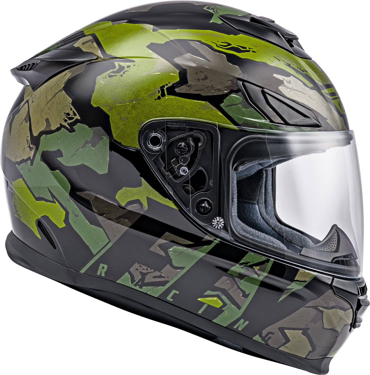 Camo Green Grey Helmet Y9668