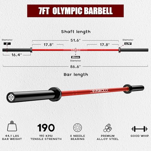 7ft Olympic Barbell 45lb I4926