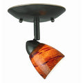 1-Light White Cone Dark Bronze O150