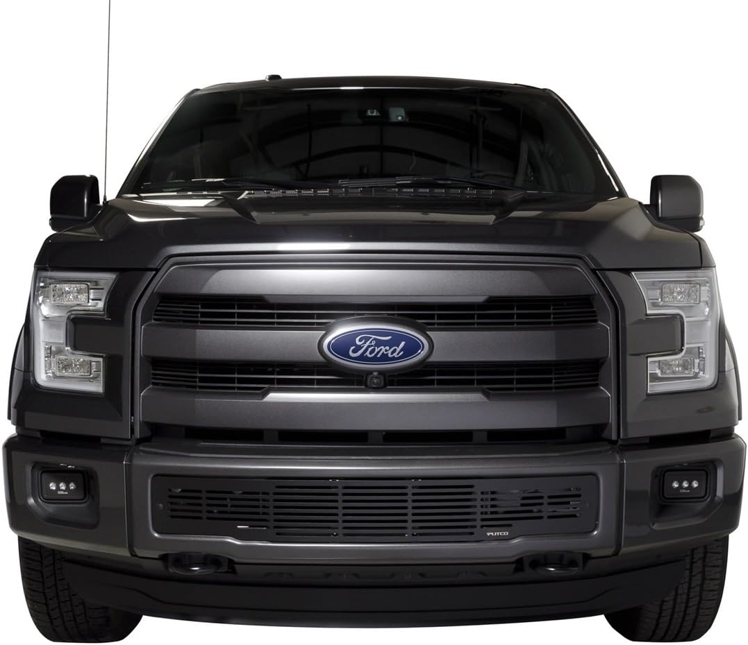 Black Stainless Steel Bar Style Bumper Grille L519
