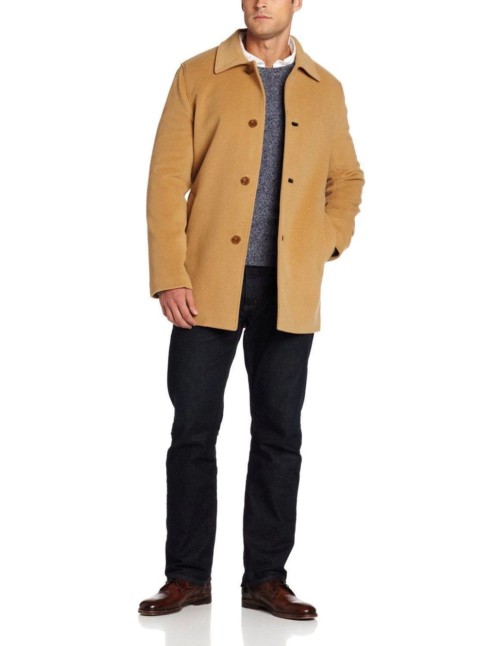 Camel Cashmere Wool Topcoat M5280