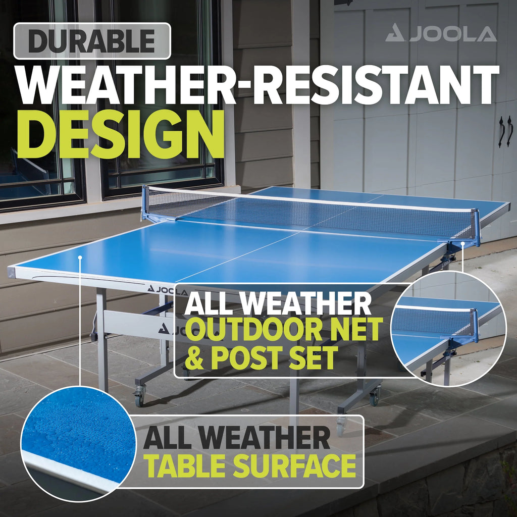 Blue Table Tennis Table with Net Set X991