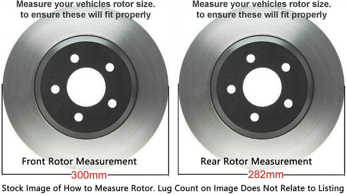 4pc Set Drilled And Slotted Brake Rotors L478820