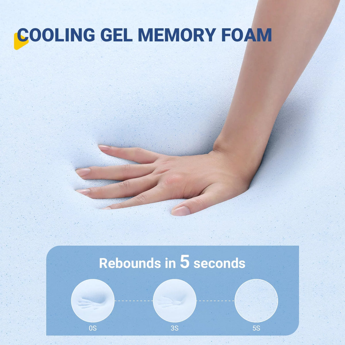 12" Gel Memory Foam and Pocket Spring Hybrid Queen Mattress F412570