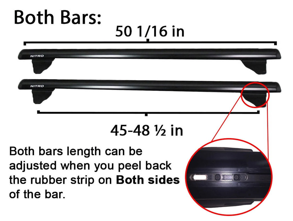 Roof Rack Crossbars for Dodge Nitro 2007-2012 H64332