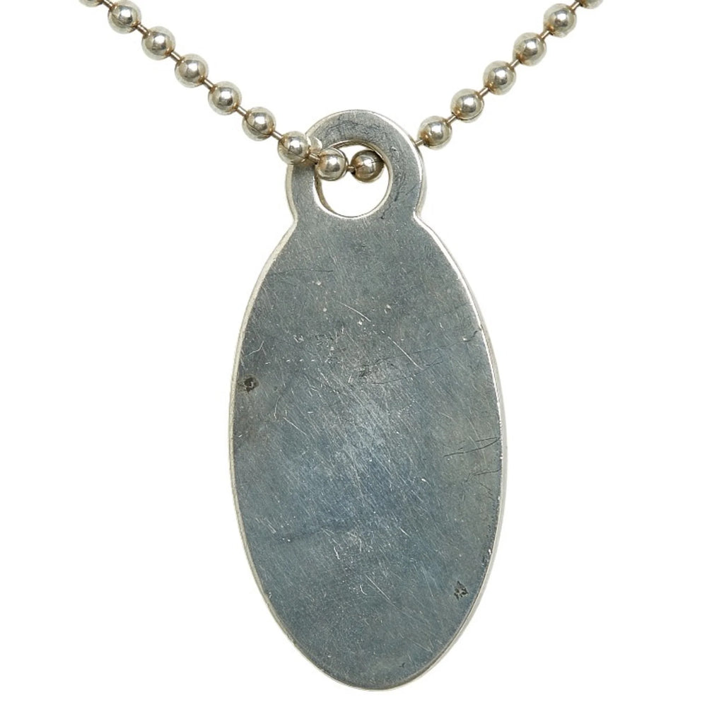 Oval Tag Necklace SV925 Silver B275
