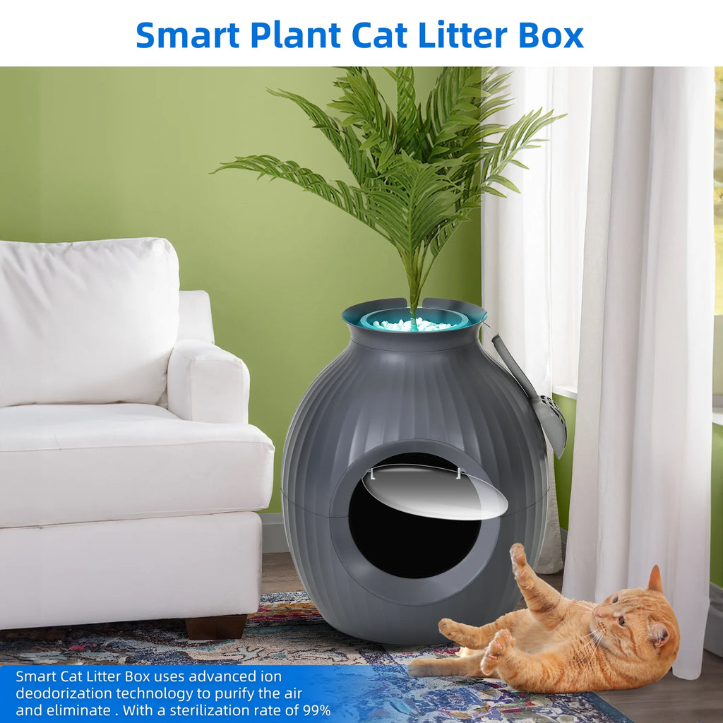 Enclosed Cat Litter Box with Odor Control Q545274
