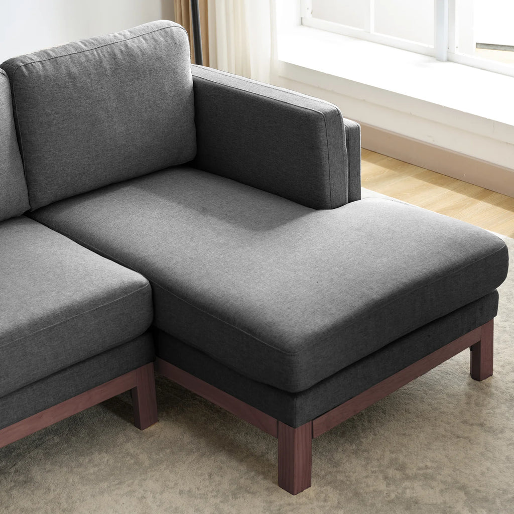 84" L-Shaped Upholstered Sectional Sofa with Chaise Lounge G491797
