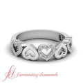 14K White Gold Diamond Wedding Band V1644