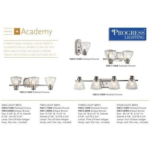Polished Chrome Bath Vanity Light E3536