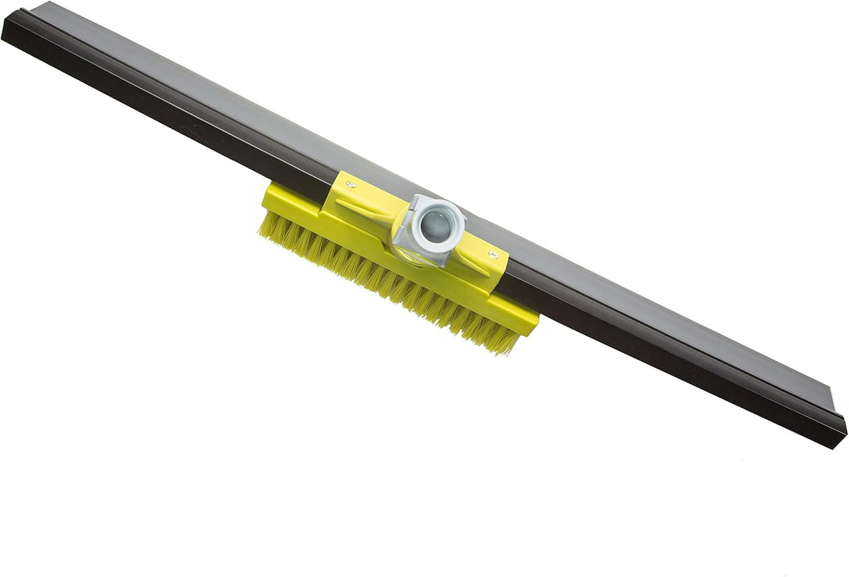 Extension Pole with 24-inch Floor Squeegee and Grout Scrubbing Brush Combo, Pack of 2 A72924