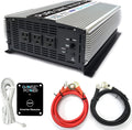 3000W Continuous 6000W Surge Peak Pure Sine Wave Inverter with Starter Cables and 4 Output Sockets X726
