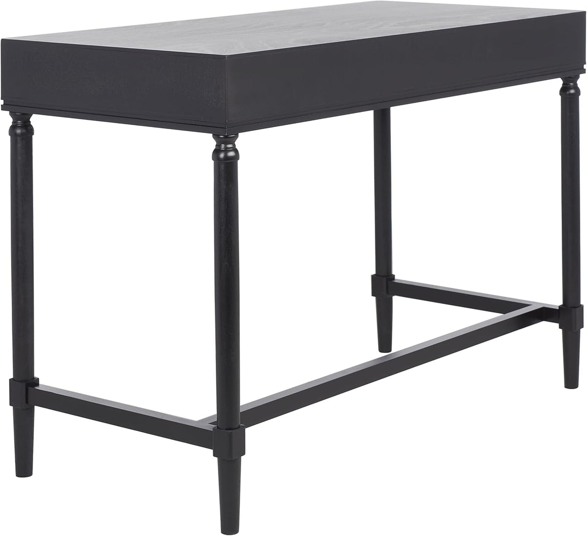 Black/Natural 2-Drawer Computer Desk Y8248