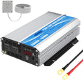 24 Volt 2000W Pure Sine Wave Power Inverter DC 24V to AC120V with Dual AC Outlets Remote Control 2.4A USB LED Display B502450