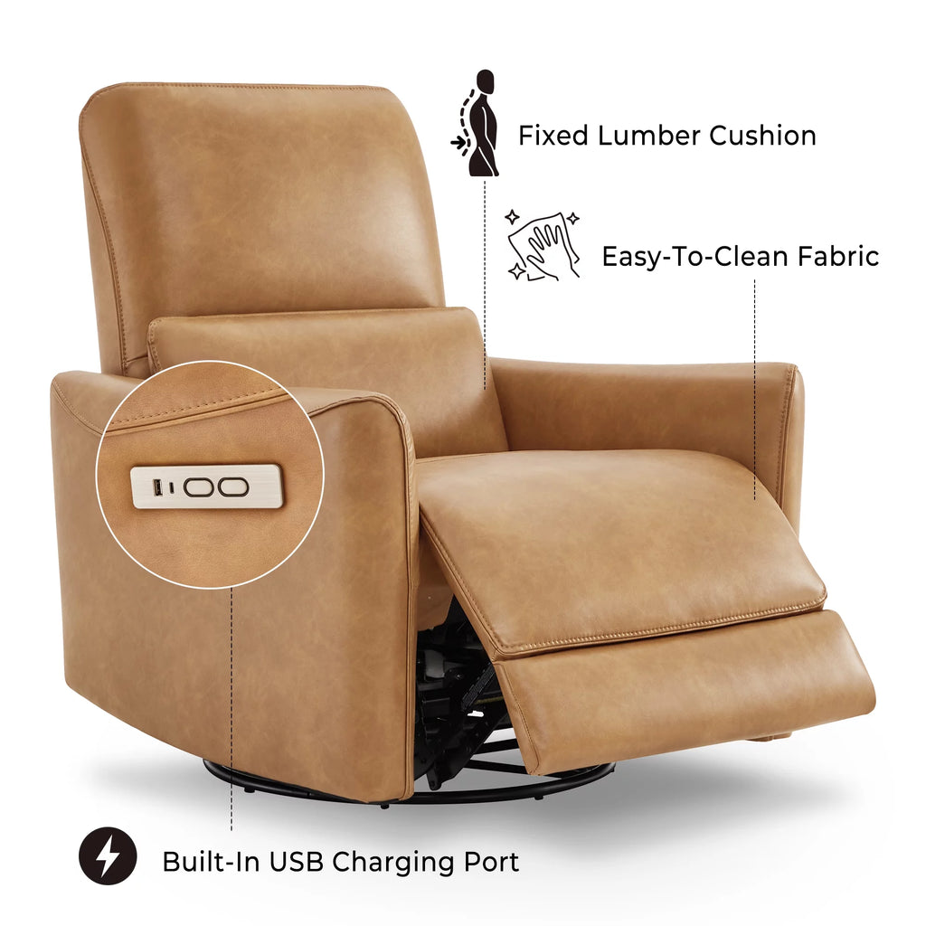 Power Recliner Swivel Glider Rocker Chair with USB M4447