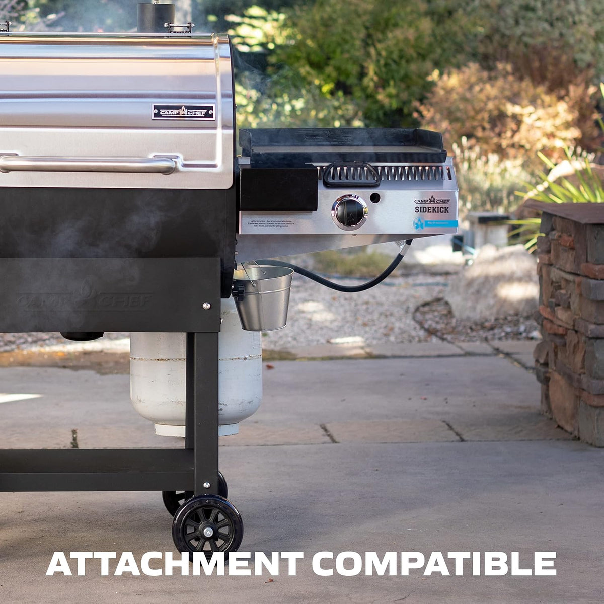 24 in. WIFI Pellet Grill & Smoker with Sear Box V6511