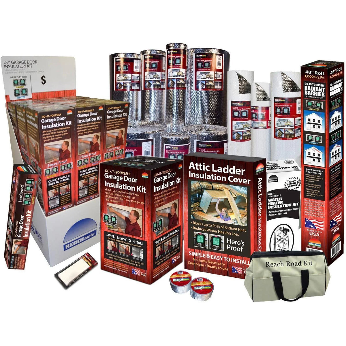Air Double Reflective Attic Ladder Insulation Protector Q467