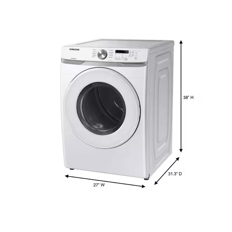 7.5 cu. ft. Vented Electric Dryer with Sensor Dry in White Z8247