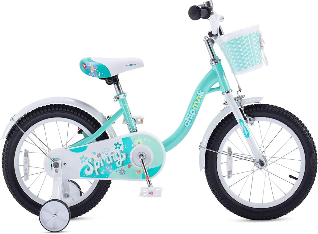 Green 18 Inch Kids Bike with Basket F235853