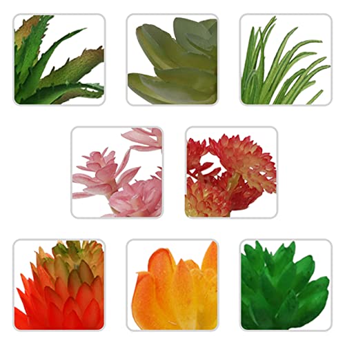 22pcs Green Artificial Succulents A9101